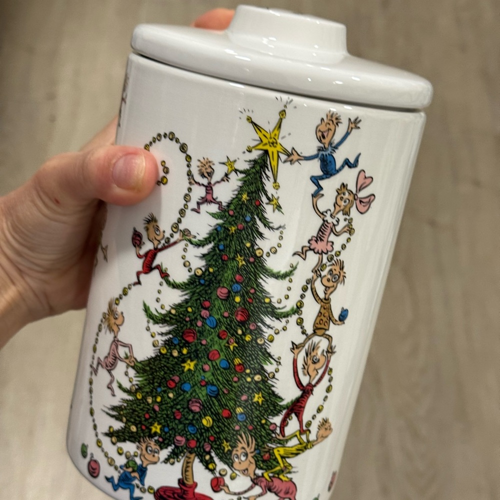 Whimsical Christmas Tree Cookie Jar